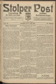 Stolper Post. Tageszeitung für Stadt und Land Nr. 144/1924