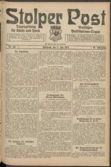 Stolper Post. Tageszeitung f&uuml;r Stadt und Land Nr. 153/1924