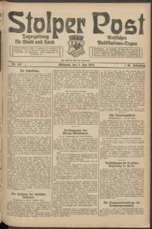 Stolper Post. Tageszeitung für Stadt und Land Nr. 153/1924