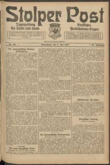 Stolper Post. Tageszeitung für Stadt und Land Nr. 156/1924