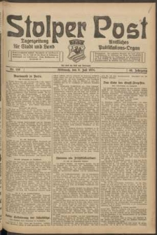 Stolper Post. Tageszeitung für Stadt und Land Nr. 159/1924