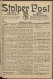 Stolper Post. Tageszeitung für Stadt und Land Nr. 160/1924