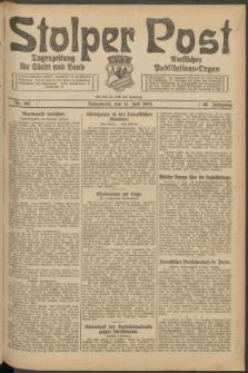 Stolper Post. Tageszeitung f&uuml;r Stadt und Land Nr. 162/1924