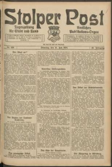 Stolper Post. Tageszeitung f&uuml;r Stadt und Land Nr. 164/1924