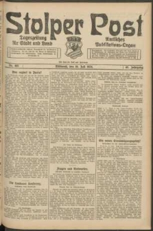 Stolper Post. Tageszeitung f&uuml;r Stadt und Land Nr. 165/1924