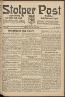 Stolper Post. Tageszeitung f&uuml;r Stadt und Land Nr. 169/1924