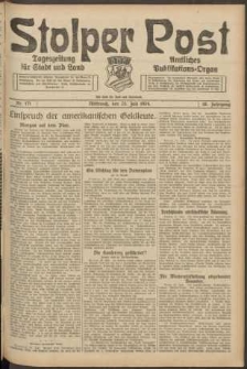 Stolper Post. Tageszeitung für Stadt und Land Nr. 171/1924