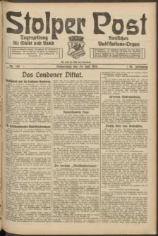 Stolper Post. Tageszeitung für Stadt und Land Nr. 172/1924