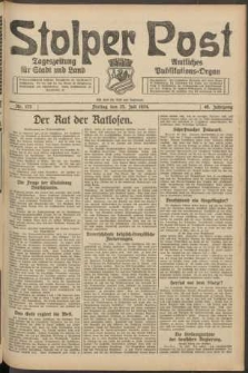 Stolper Post. Tageszeitung f&uuml;r Stadt und Land Nr. 173/1924