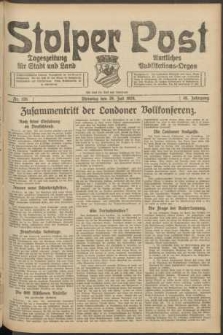 Stolper Post. Tageszeitung f&uuml;r Stadt und Land Nr. 176/1924