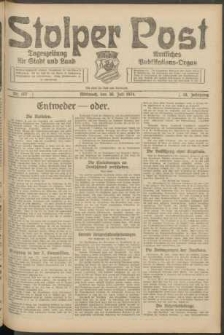 Stolper Post. Tageszeitung f&uuml;r Stadt und Land Nr. 178/1924