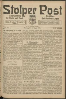 Stolper Post. Tageszeitung für Stadt und Land Nr. 181/1924