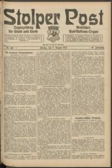 Stolper Post. Tageszeitung für Stadt und Land Nr. 185/1924