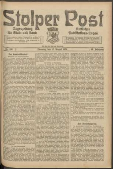 Stolper Post. Tageszeitung für Stadt und Land Nr. 188/1924