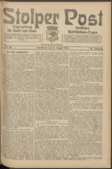 Stolper Post. Tageszeitung f&uuml;r Stadt und Land Nr. 192/1924