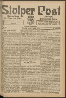 Stolper Post. Tageszeitung f&uuml;r Stadt und Land Nr. 194/1924