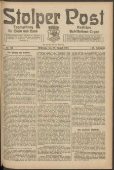 Stolper Post. Tageszeitung für Stadt und Land Nr. 195/1924