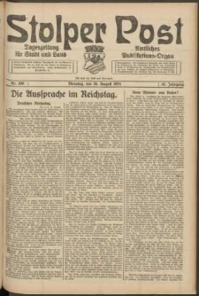 Stolper Post. Tageszeitung für Stadt und Land Nr. 200/1924