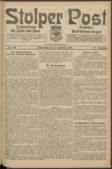 Stolper Post. Tageszeitung für Stadt und Land Nr. 208/1924