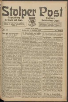 Stolper Post. Tageszeitung für Stadt und Land Nr. 209/1924