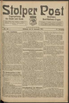 Stolper Post. Tageszeitung f&uuml;r Stadt und Land Nr. 213/1924