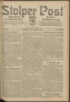 Stolper Post. Tageszeitung für Stadt und Land Nr. 221/1924