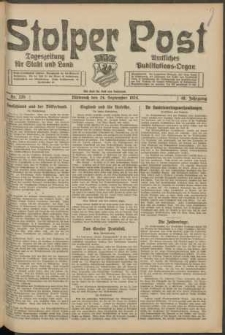 Stolper Post. Tageszeitung f&uuml;r Stadt und Land Nr. 225/1924