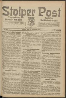 Stolper Post. Tageszeitung für Stadt und Land Nr. 227/1924