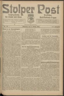 Stolper Post. Tageszeitung f&uuml;r Stadt und Land Nr. 237/1924