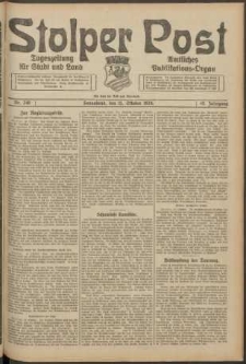 Stolper Post. Tageszeitung für Stadt und Land Nr. 240/1924