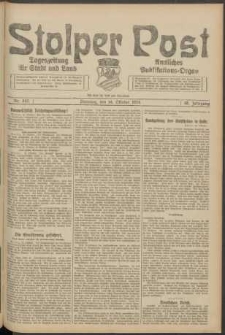 Stolper Post. Tageszeitung f&uuml;r Stadt und Land Nr. 242/1924