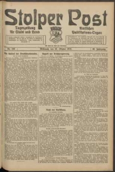 Stolper Post. Tageszeitung für Stadt und Land Nr. 249/1924