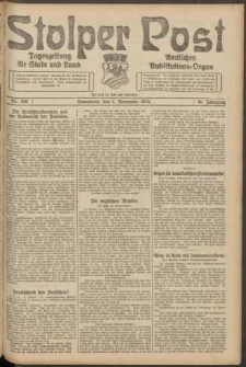 Stolper Post. Tageszeitung f&uuml;r Stadt und Land Nr. 258/1924
