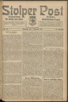 Stolper Post. Tageszeitung für Stadt und Land Nr. 261/1924