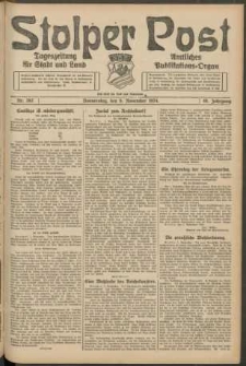 Stolper Post. Tageszeitung für Stadt und Land Nr. 262/1924