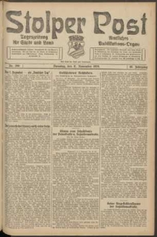 Stolper Post. Tageszeitung f&uuml;r Stadt und Land Nr. 266/1924