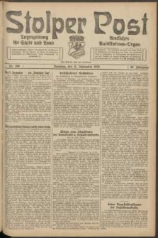Stolper Post. Tageszeitung für Stadt und Land Nr. 266/1924