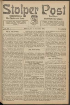 Stolper Post. Tageszeitung f&uuml;r Stadt und Land Nr. 267/1924