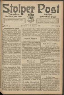 Stolper Post. Tageszeitung für Stadt und Land Nr. 270/1924