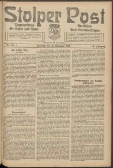 Stolper Post. Tageszeitung f&uuml;r Stadt und Land Nr. 272/1924
