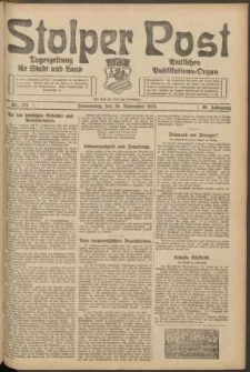 Stolper Post. Tageszeitung für Stadt und Land Nr. 273/1924