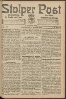 Stolper Post. Tageszeitung für Stadt und Land Nr. 279/1924