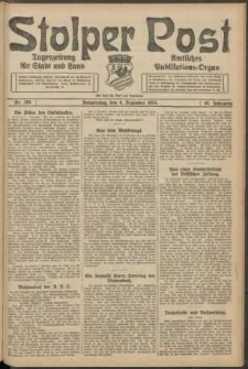 Stolper Post. Tageszeitung f&uuml;r Stadt und Land Nr. 285/1924