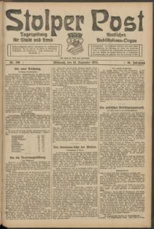 Stolper Post. Tageszeitung für Stadt und Land Nr. 290/1924