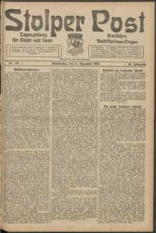 Stolper Post. Tageszeitung für Stadt und Land Nr. 291/1924