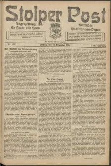 Stolper Post. Tageszeitung für Stadt und Land Nr. 292/1924