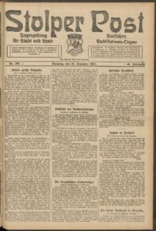 Stolper Post. Tageszeitung f&uuml;r Stadt und Land Nr. 295/1924