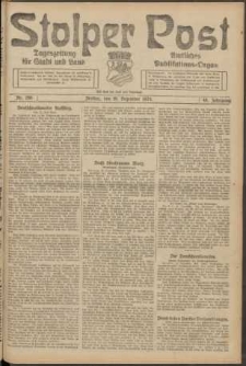 Stolper Post. Tageszeitung für Stadt und Land Nr. 298/1924