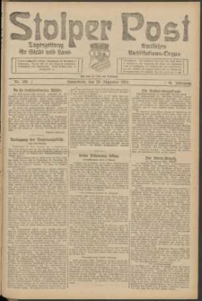 Stolper Post. Tageszeitung f&uuml;r Stadt und Land Nr. 299/1924