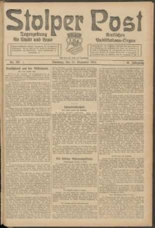 Stolper Post. Tageszeitung f&uuml;r Stadt und Land Nr. 301/1924